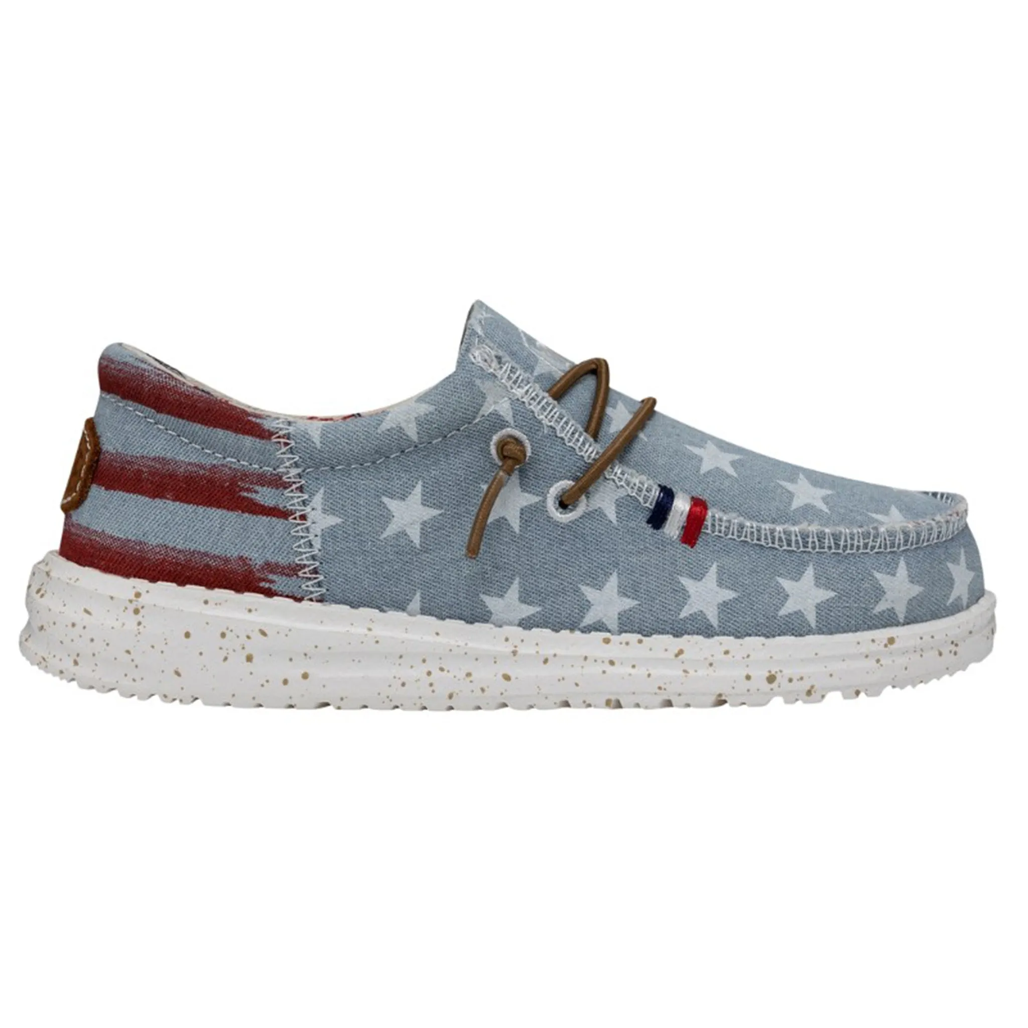 Hey Dude Youth Wally Americana Denim Star