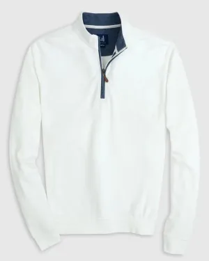 Johnnie-O Sully 1/4 Zip Pullover in White