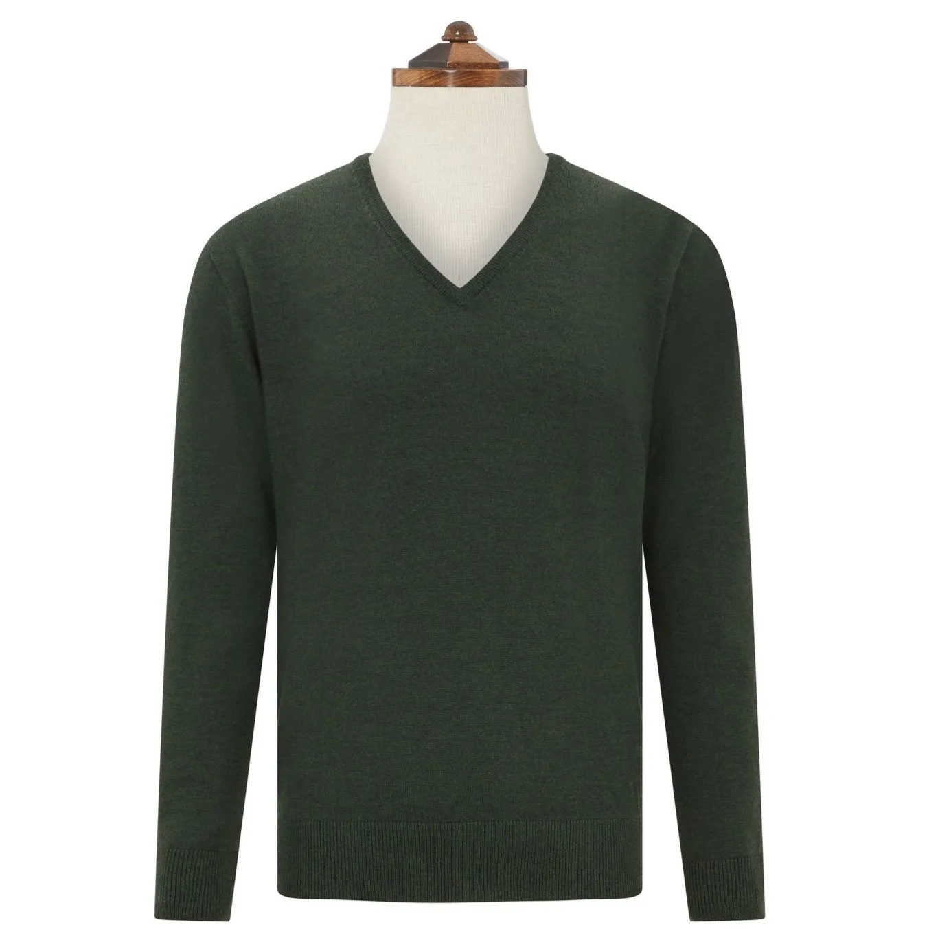 Kendrick Forest Green V Neck Pullover