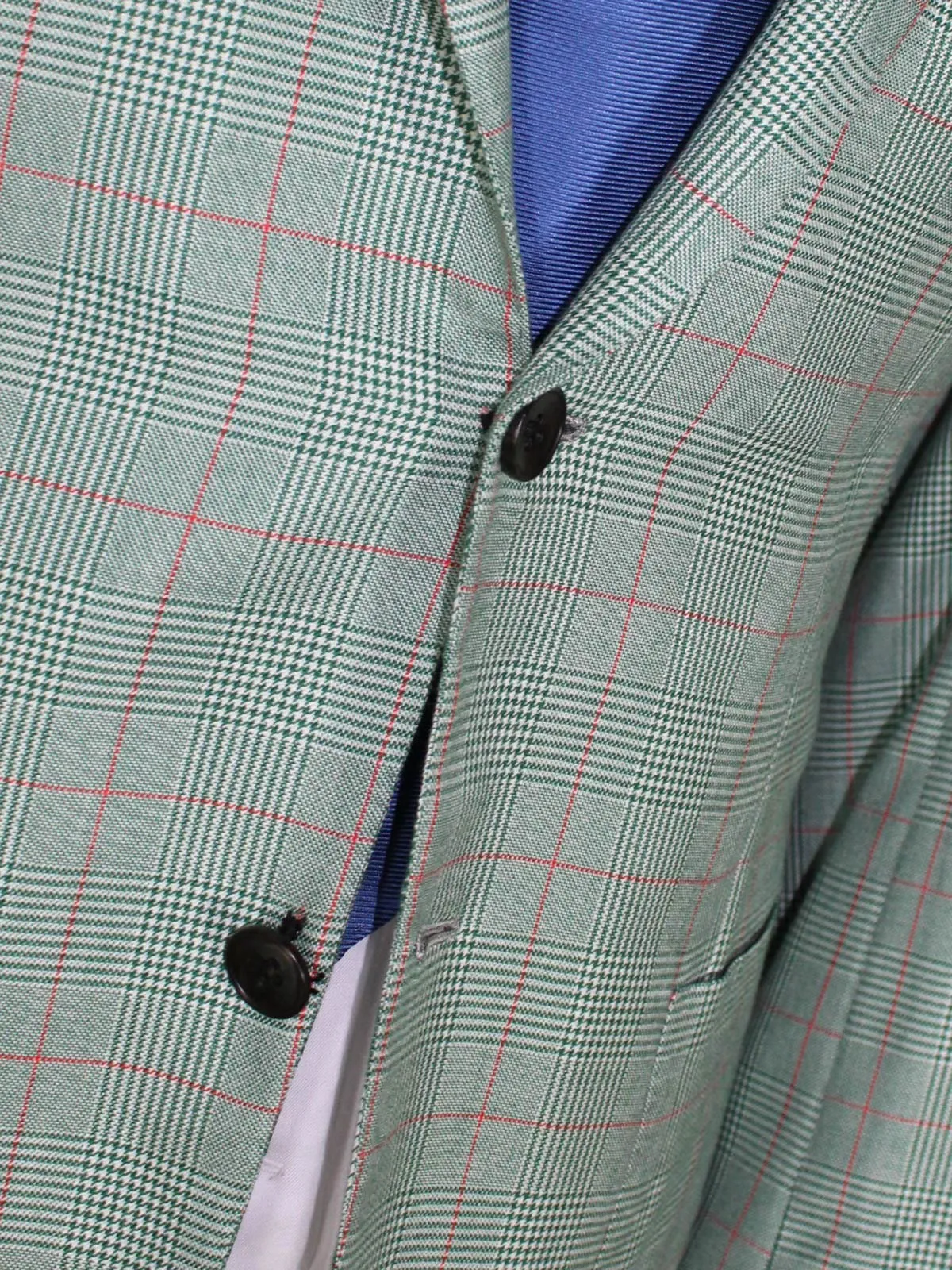 Kiton Sport Coat Green Houndstooth Cashmere Silk 2 Button EUR 48/ US 38 R SALE