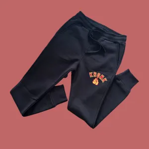 KRONK Gloves Applique Joggers Athletic Fit Black