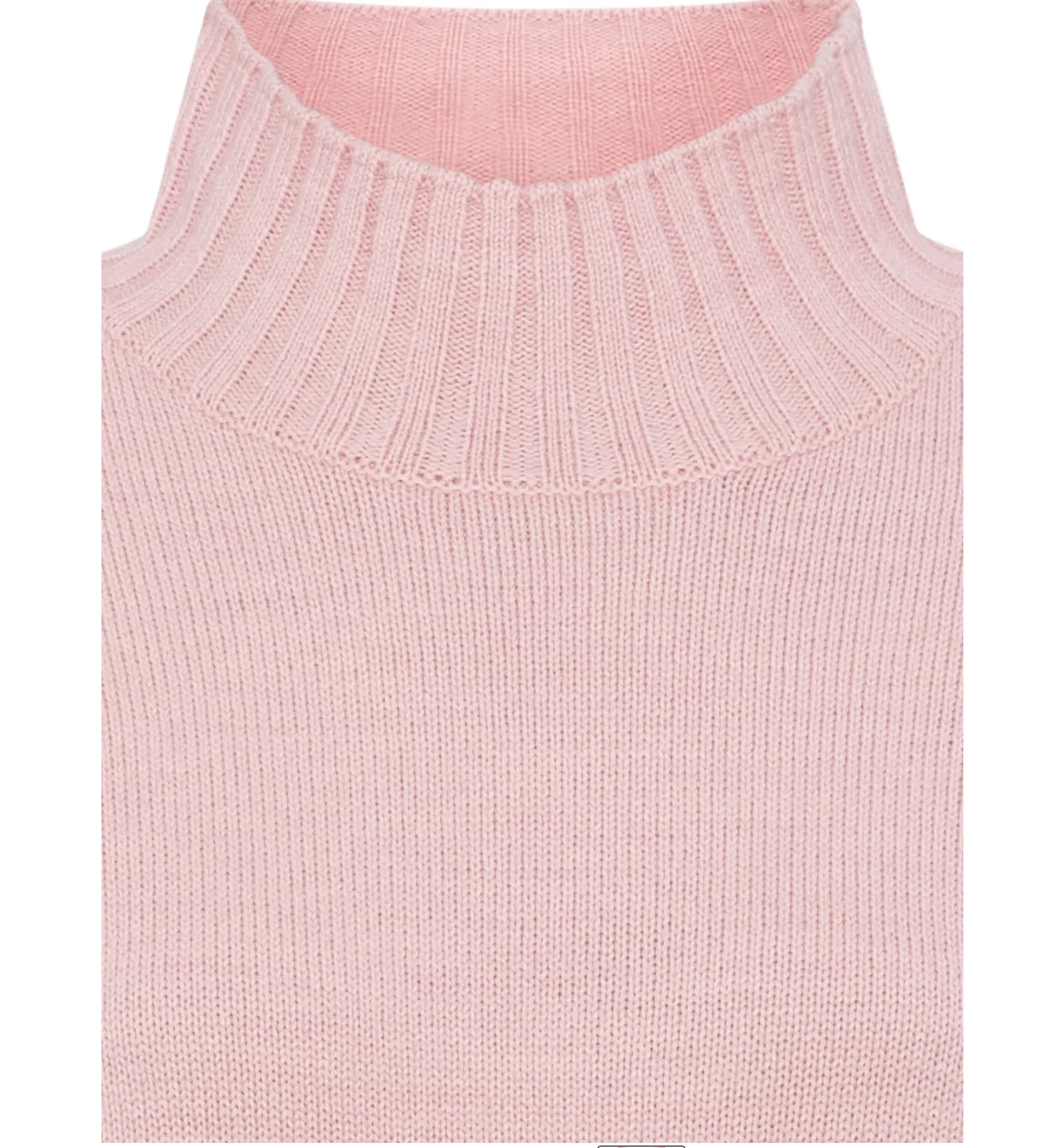 Long Sleeve Pullover in Light Pink Melange