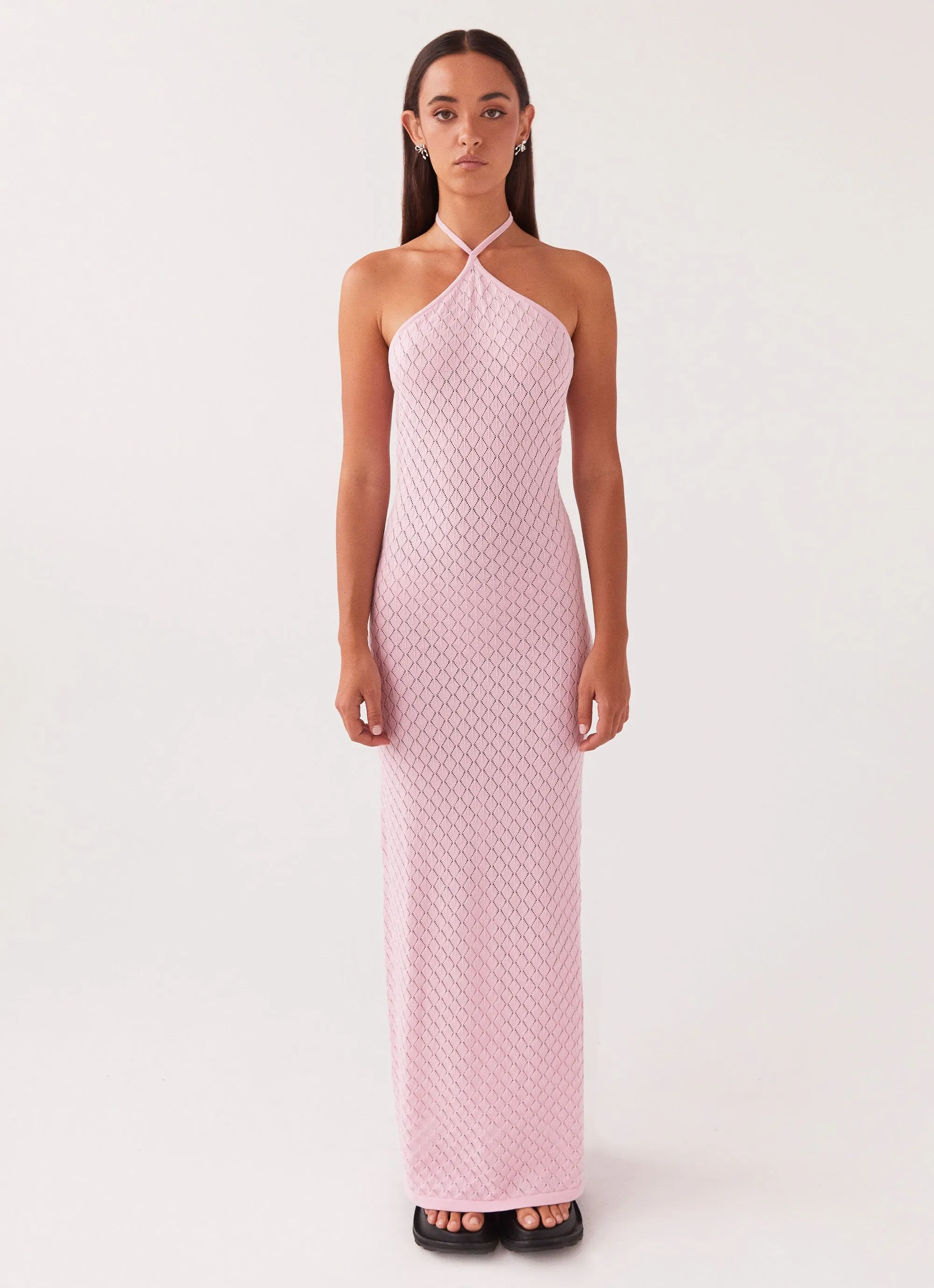 Madsy Knit Maxi Dress - Rose Pink