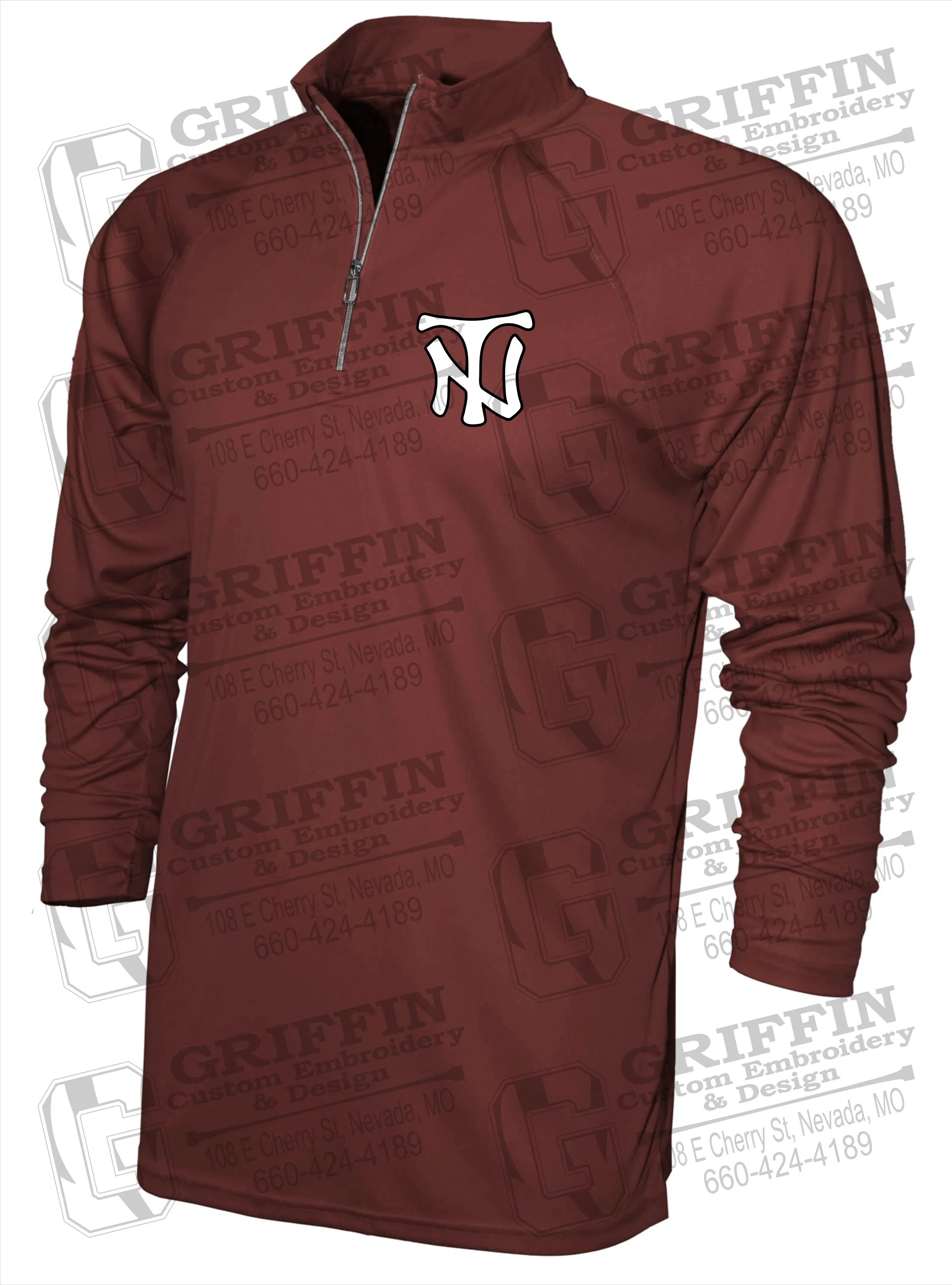 Men's Dry-Fit 1/4 Zip - Nevada Tigers NT Logo