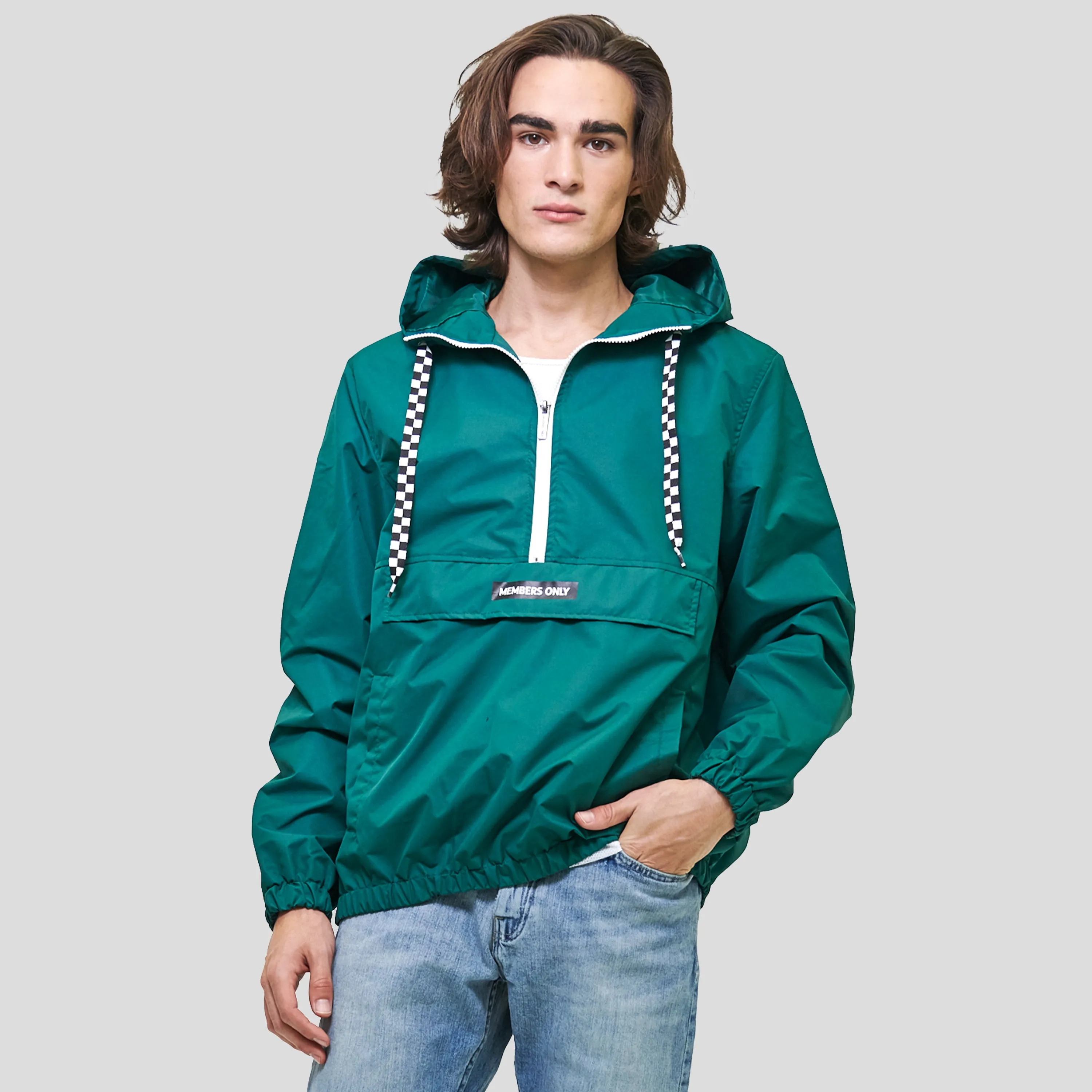 Men's Solid Pullover Jacket - FINAL SALE