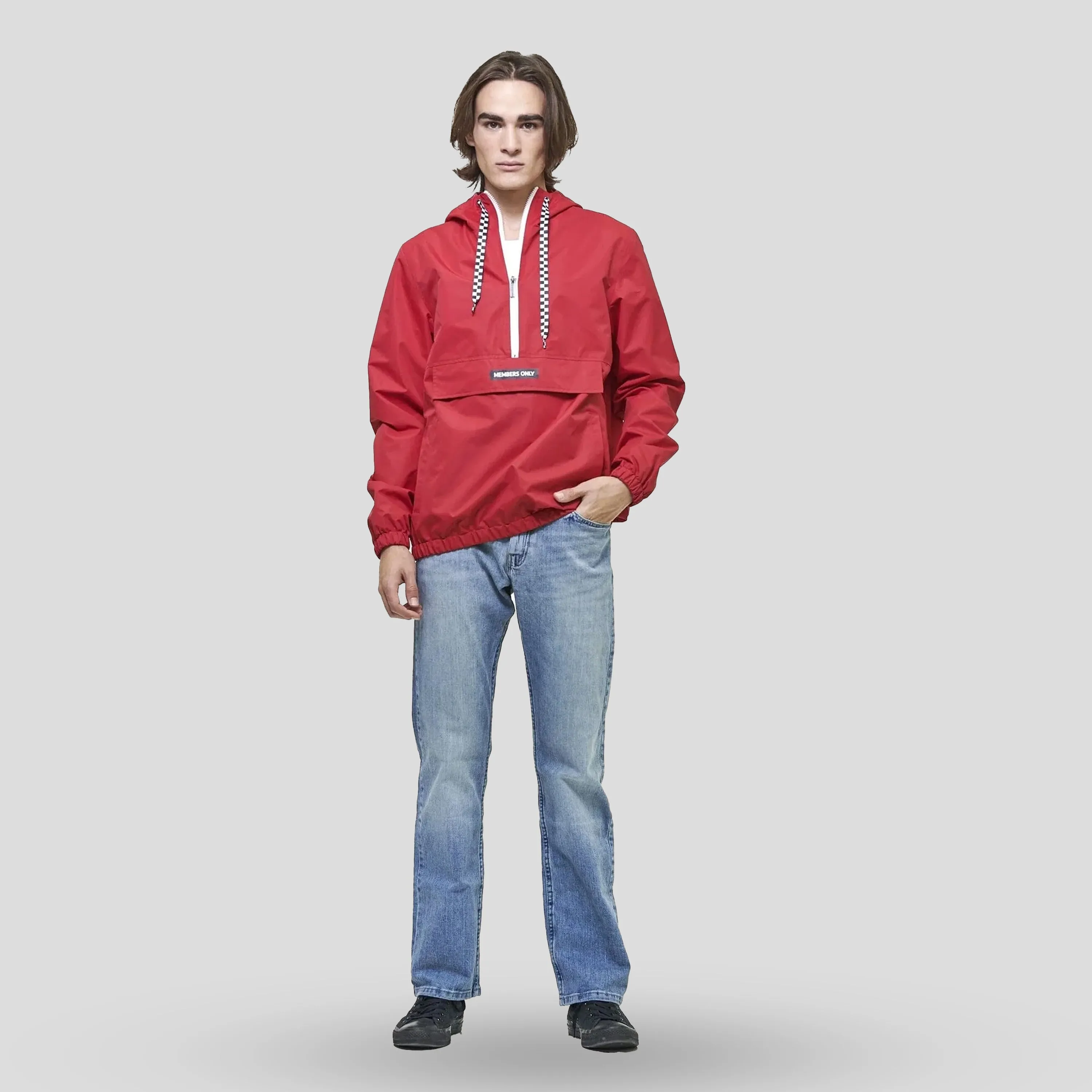 Men's Solid Pullover Jacket - FINAL SALE