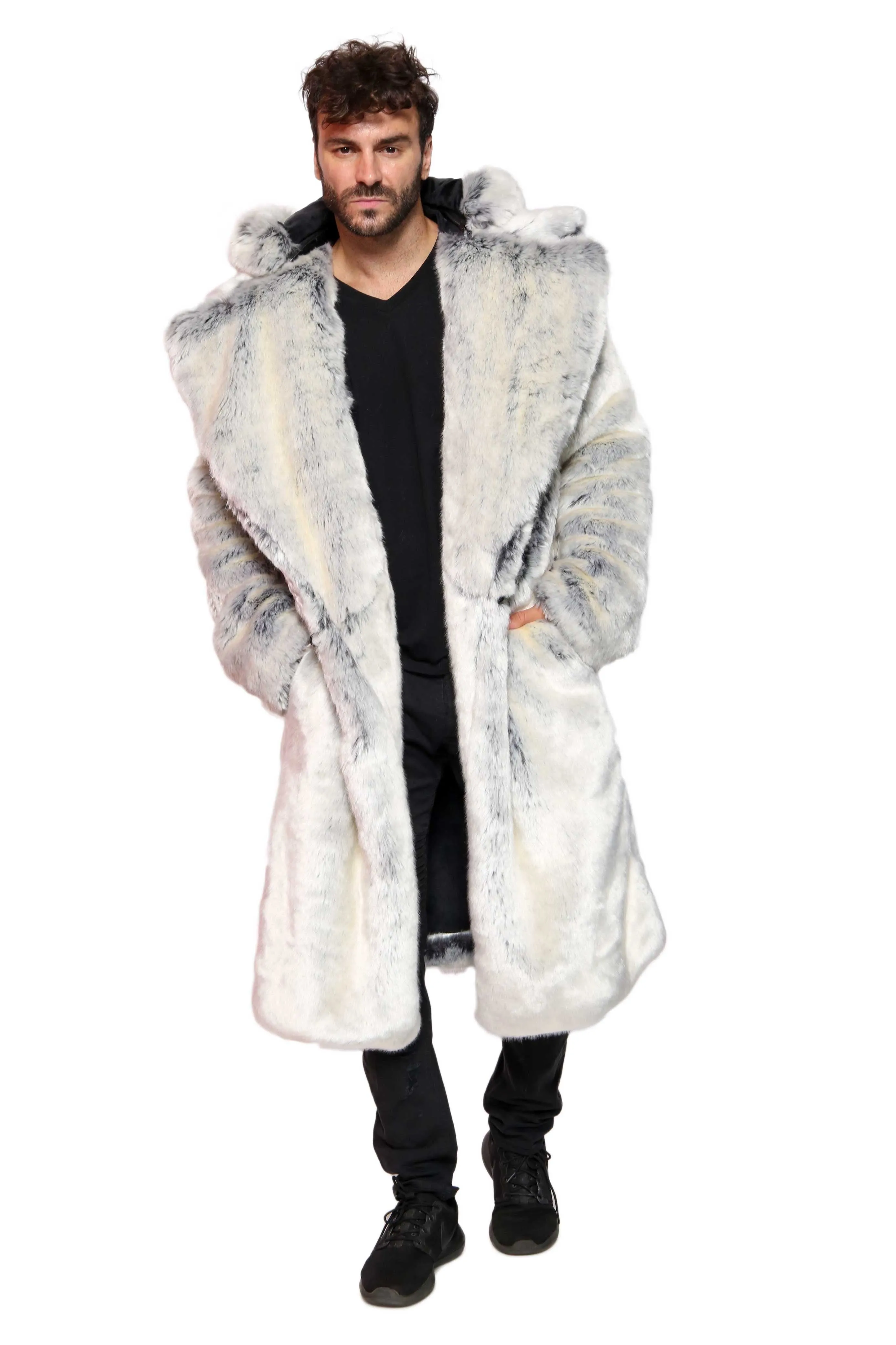 Men's Vandal Coat in "Pegasus" Chinchilla