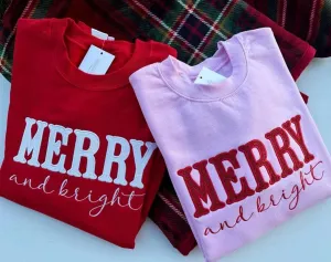 Merry and Bright Bow Sweatshirt