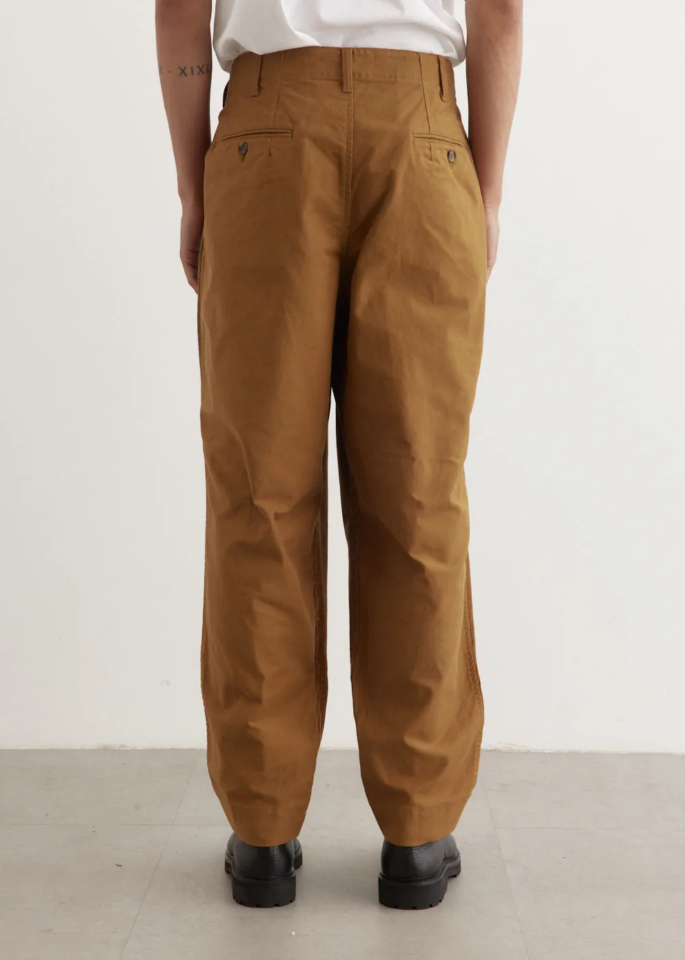 Moleskin x Corduroy Panel Pants