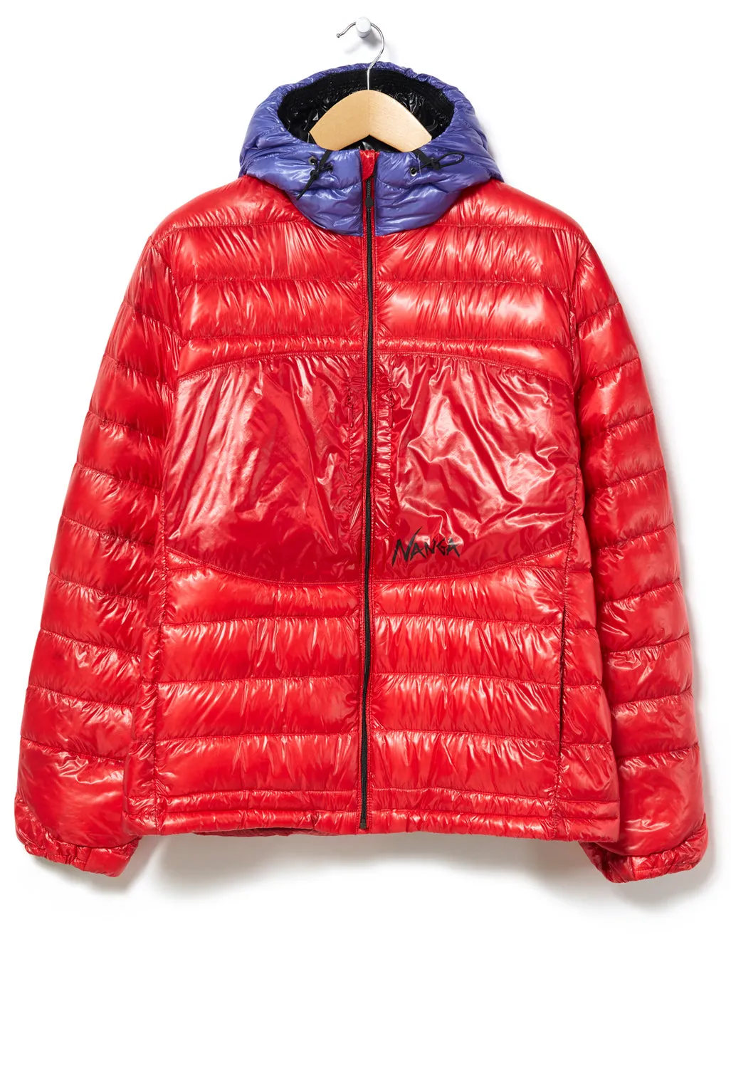 Nanga Men's Aerial Down Packable Parka Jacket - Red