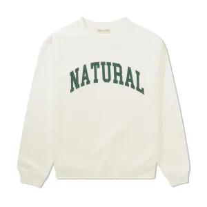 Natural Crewneck, White