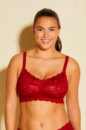 Never Say Never Curvy Sweetie Bralette Sindoor Red