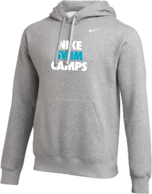 Nike Swim Camps Club Fleece Pullover Hoodie - Heather Grey