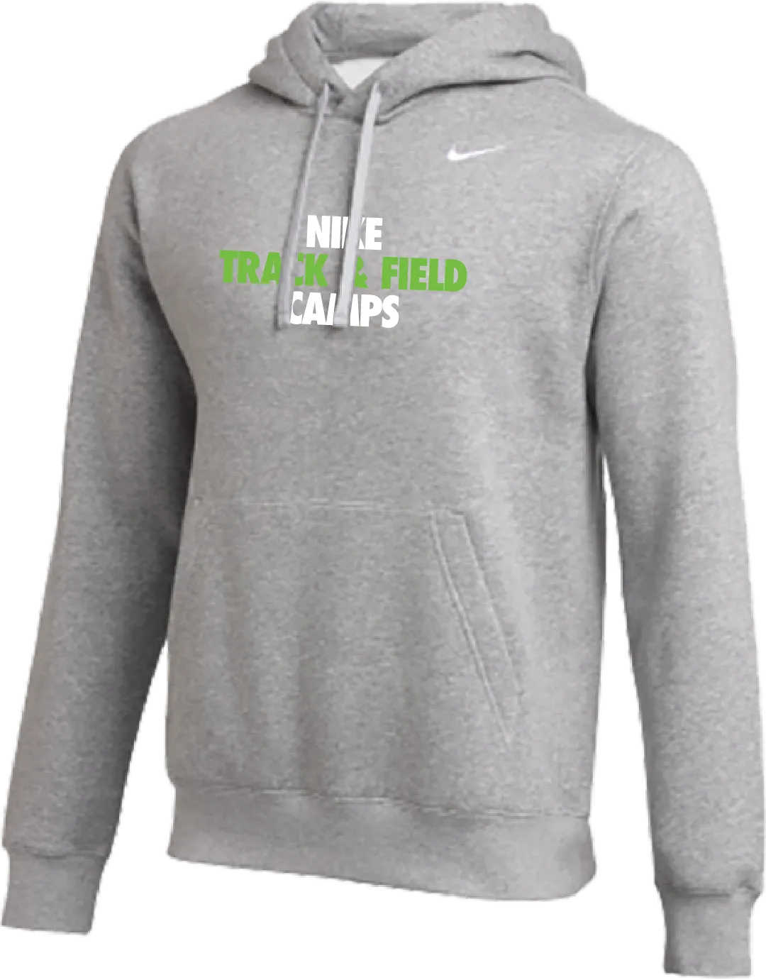 Nike Track & Field Camps Club Fleece Pullover Hoodie - Heather Grey