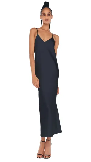 Norma Kamali Bias Slip Midi Dress