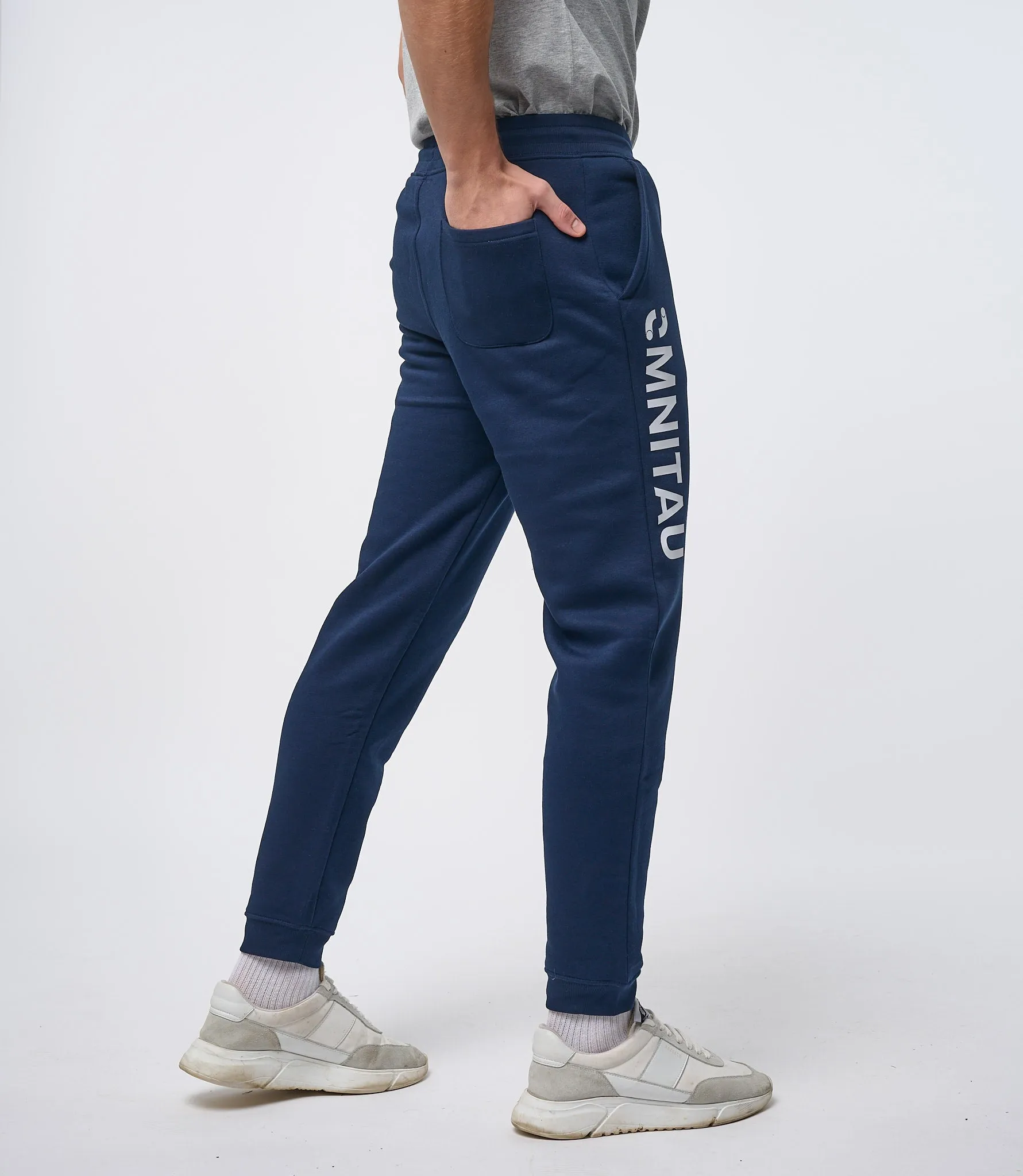 Omnitau Men's Prime Organic Cotton Sweatpant Joggers - French Navy