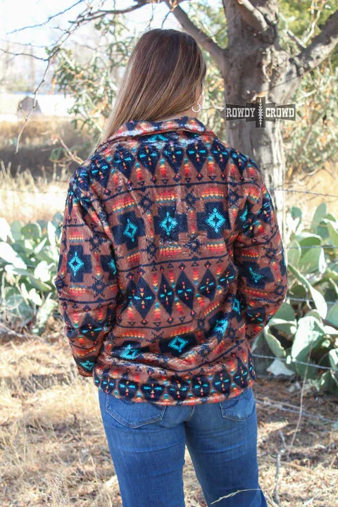 Online Exclusive | River Walk Pullover in Aztec Print