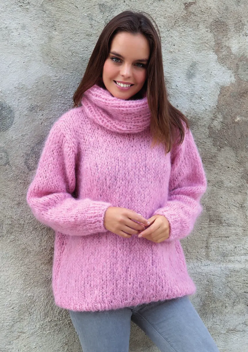 Oversize Strickpullover mit Loopschal DIY