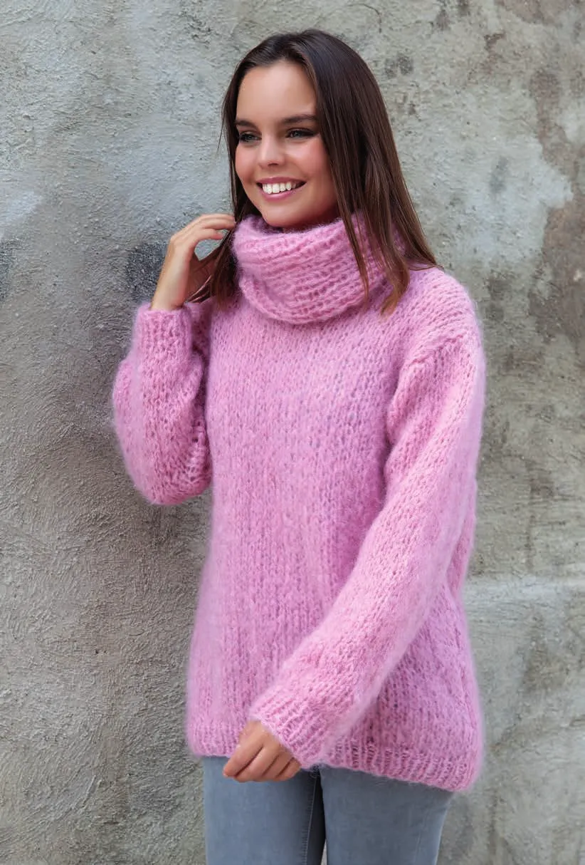 Oversize Strickpullover mit Loopschal DIY