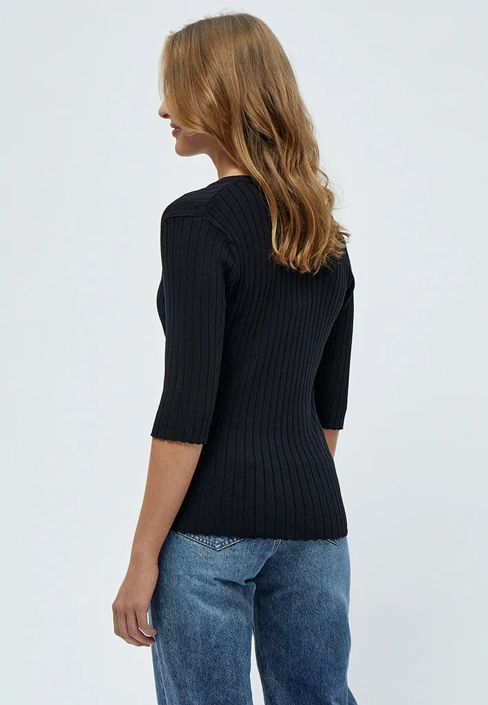 PCTana Rib Pullover - Black