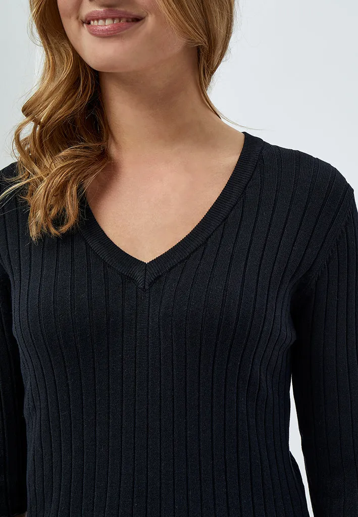 PCTana Rib Pullover - Black