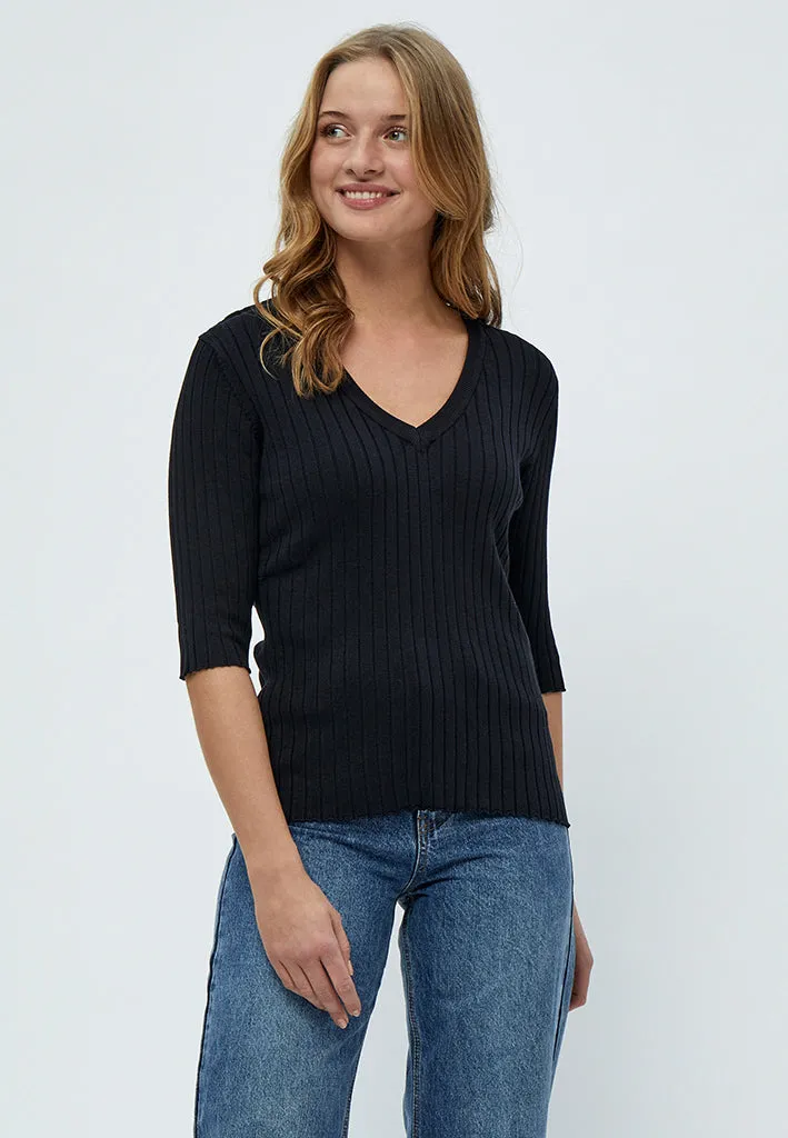 PCTana Rib Pullover - Black