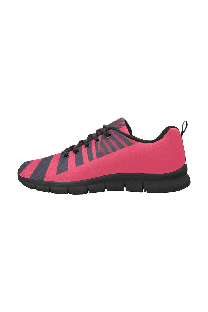 Peacock Pink Women's Breathable Running Shoes (Model 055)