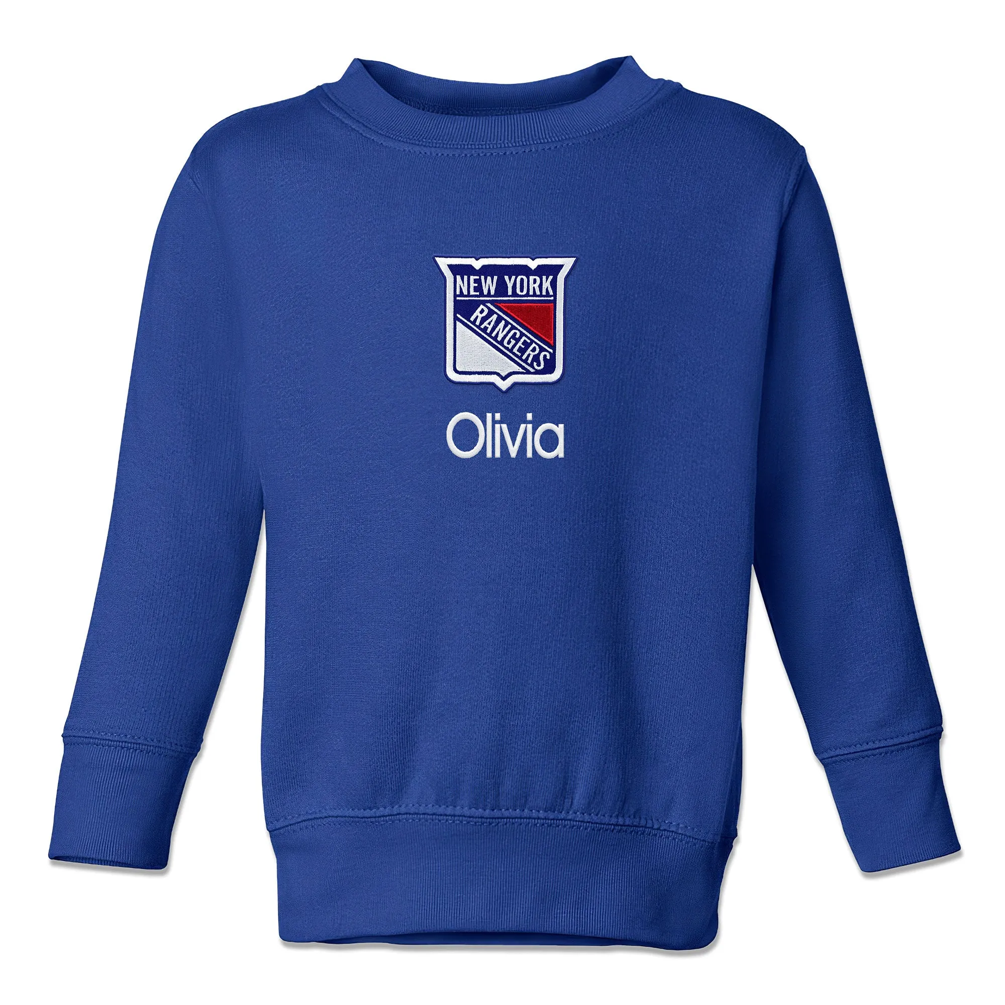 Personalized New York Rangers Toddler Crewneck Sweatshirt