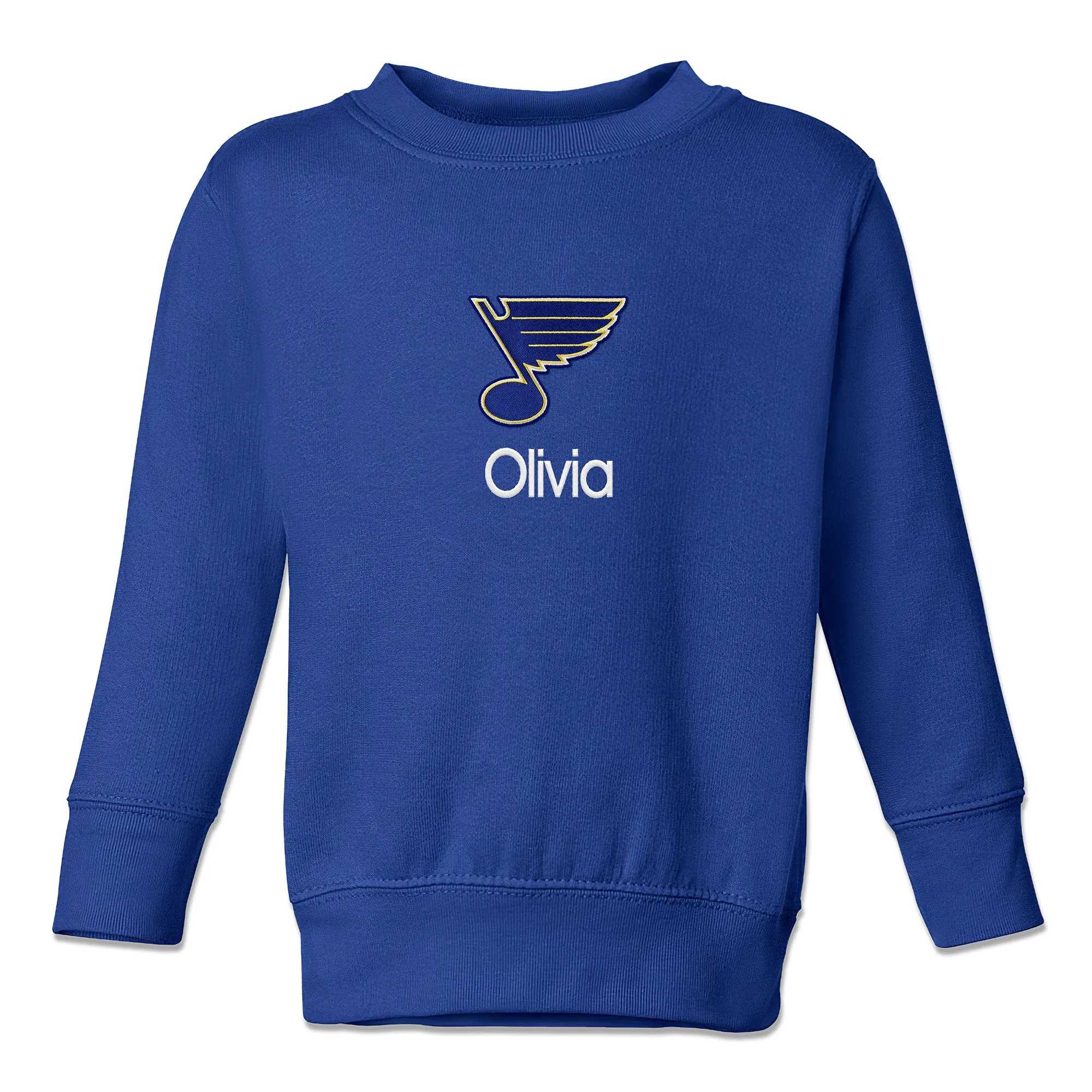 Personalized St. Louis Blues Toddler Crewneck Sweatshirt