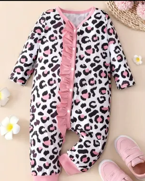 Pink Cheetah Romper