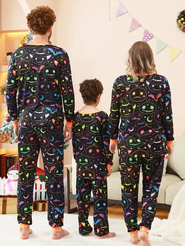 Pumpkin & Ghost Halloween Family Pajamas