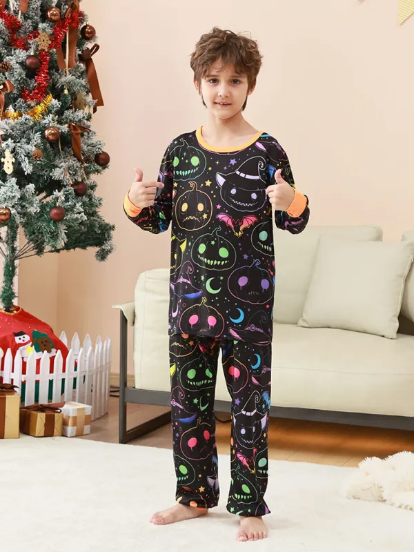 Pumpkin & Ghost Halloween Family Pajamas