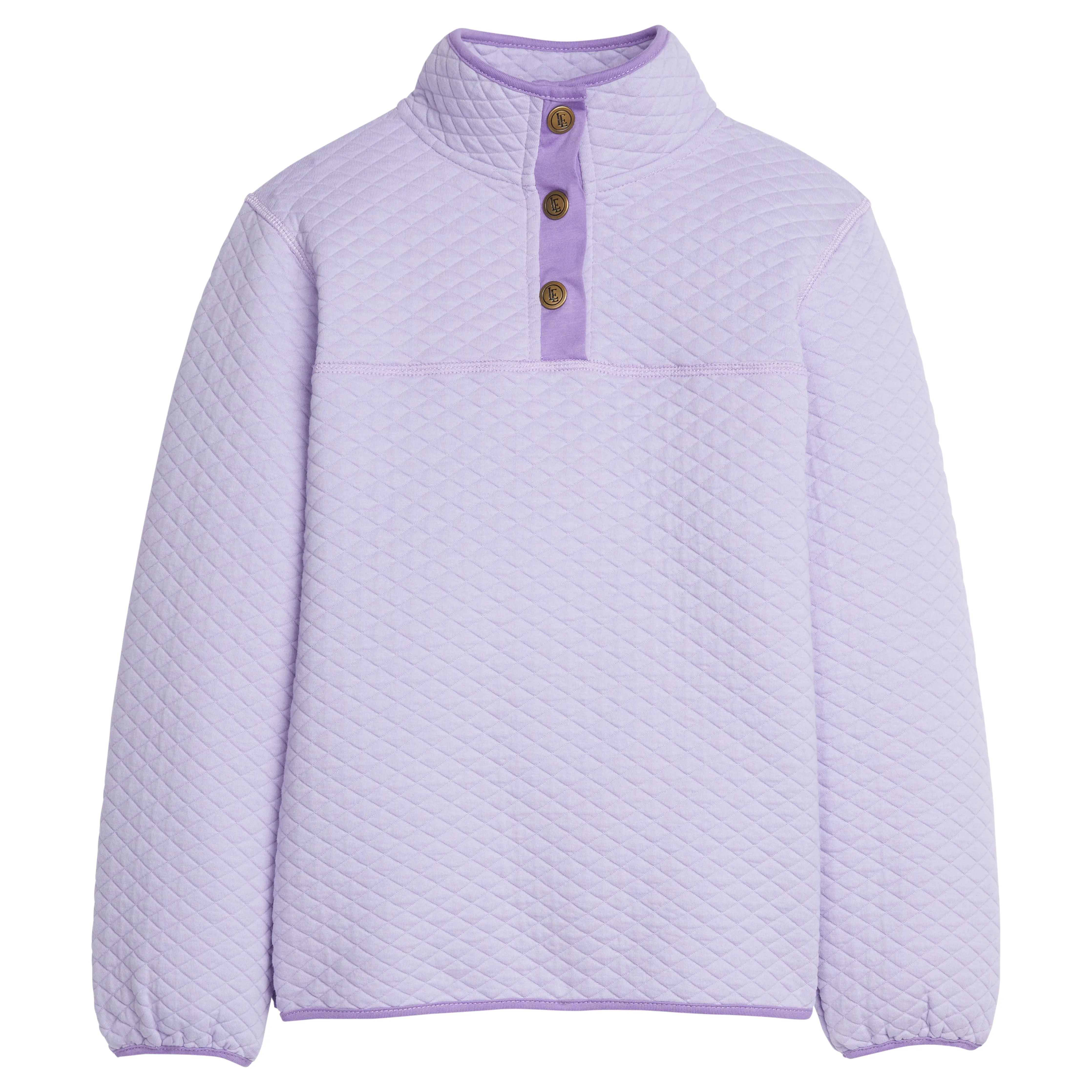 Quilted Pullover- Lavender and Lilac