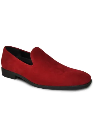 "Chelsea" Red Suede Tuxedo Shoes