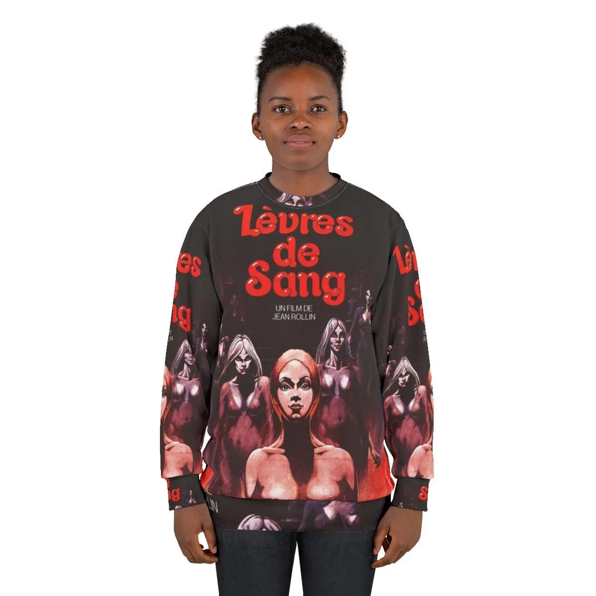 "L'vres de Sang French Horror Vampire Sweatshirt"