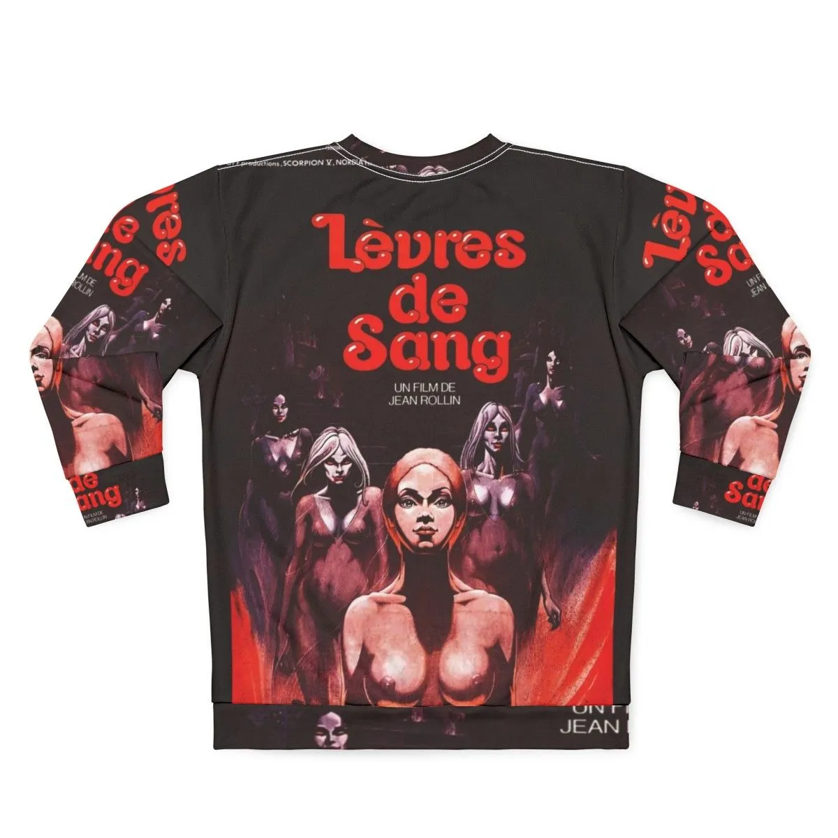 "L'vres de Sang French Horror Vampire Sweatshirt"