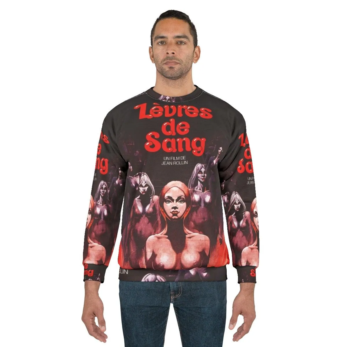 "L'vres de Sang French Horror Vampire Sweatshirt"