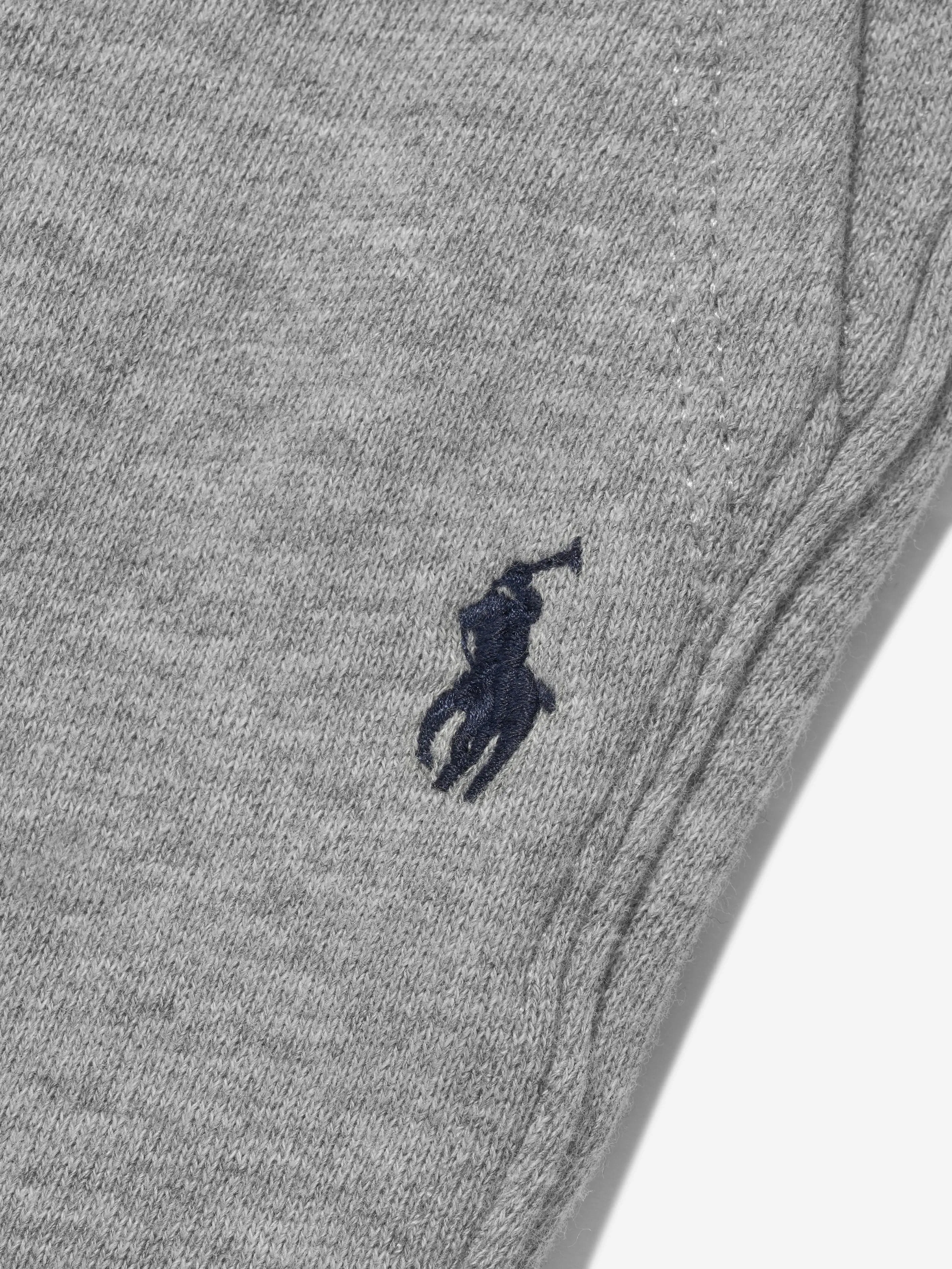 Ralph Lauren Boys Logo Joggers in Grey