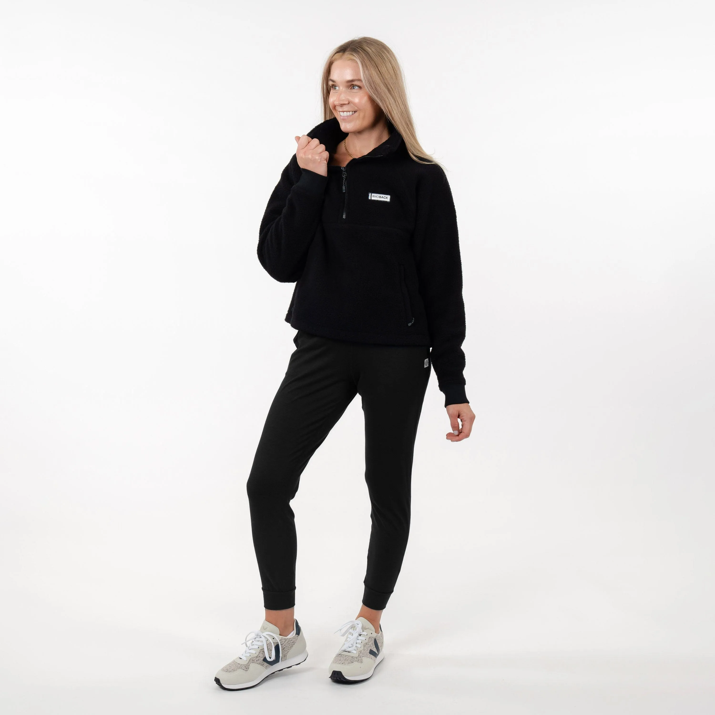 Rivanna Fleece Pullover | Solid - Midnight Black