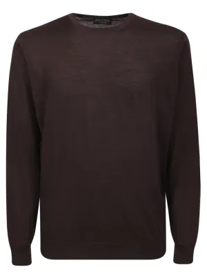 Round-neck pullover green grass