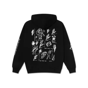 Sad at Times Dave Pullover Hood, Black