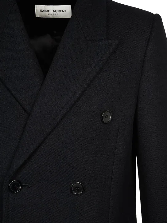 Saint Laurent   Diagonale 50s wool coat 