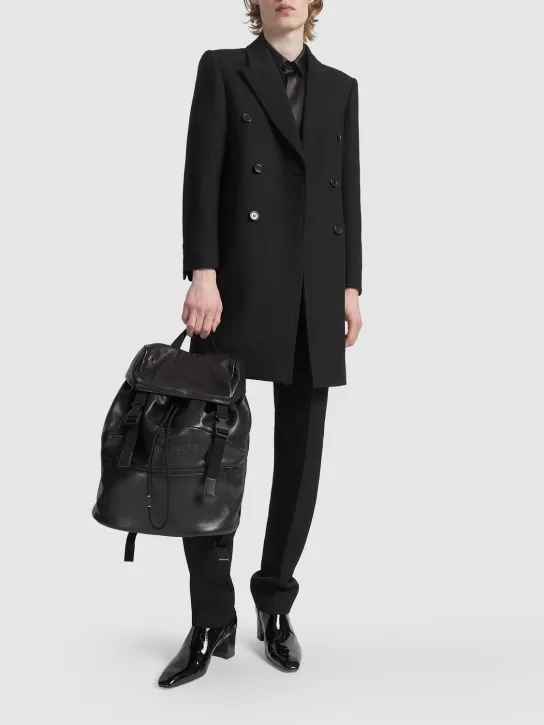 Saint Laurent   Diagonale 50s wool coat 