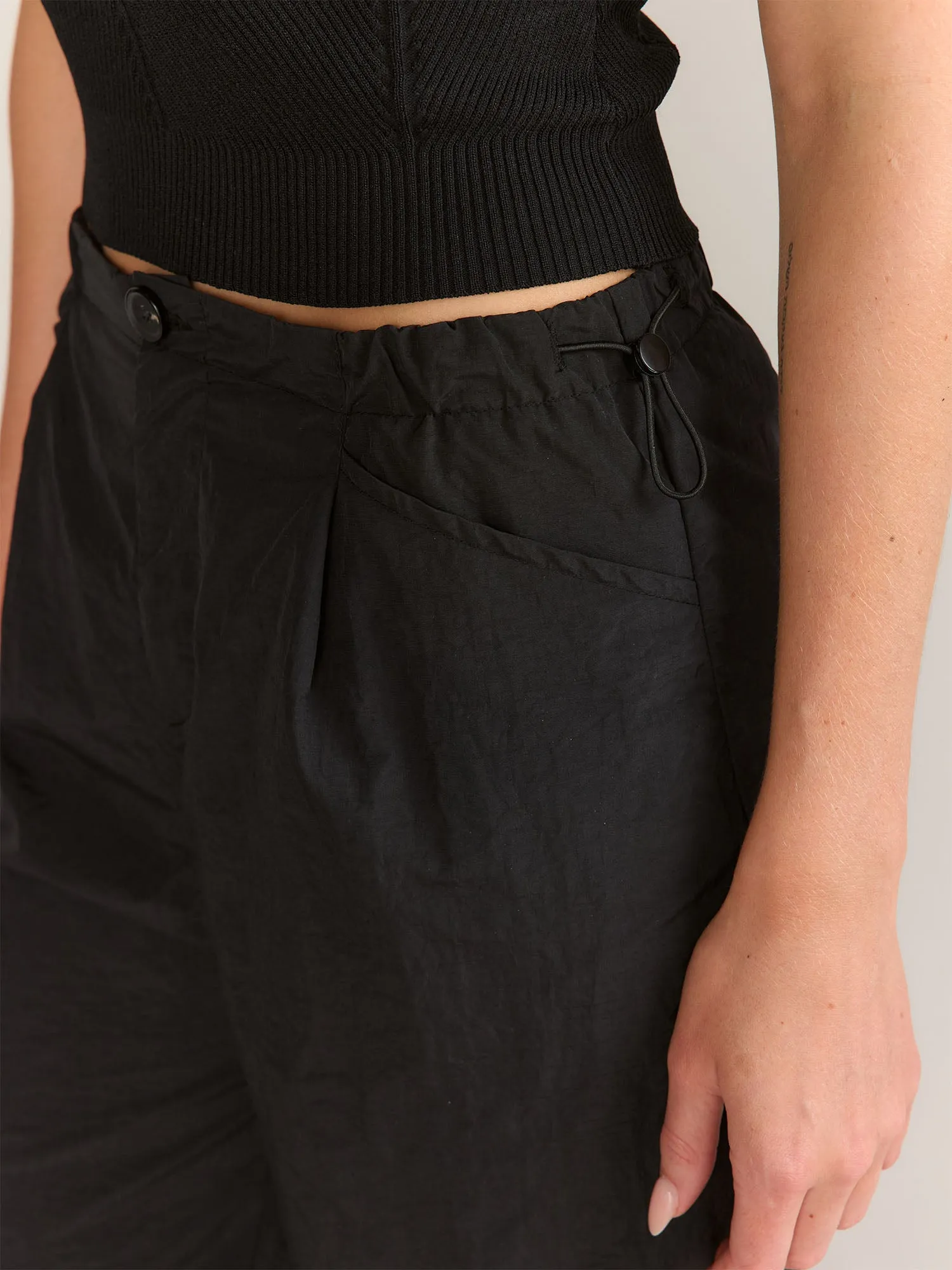 Sans Souci Bungee-Waist Nylon Jogger - Brands We Love