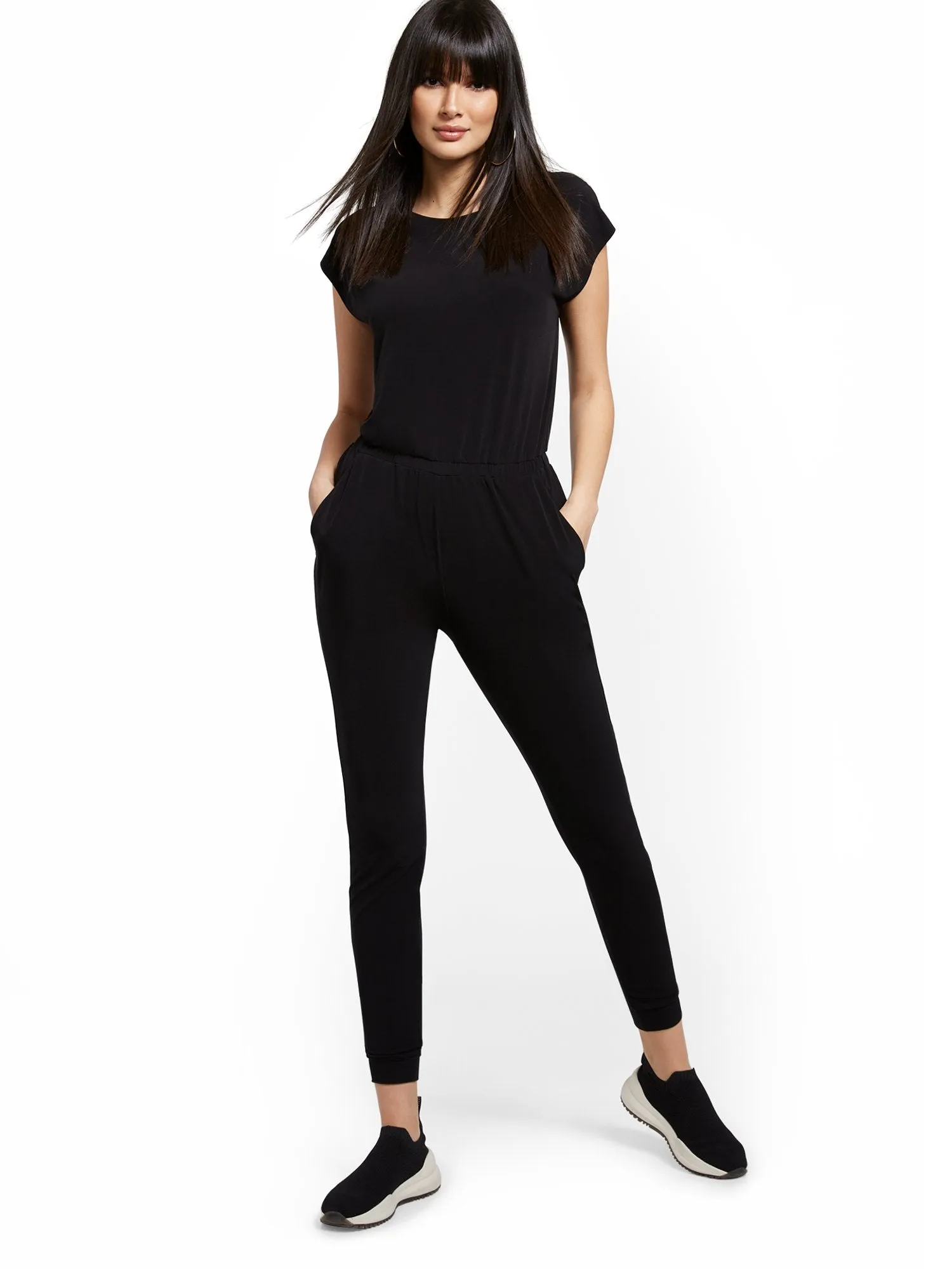 Short-Sleeve Jumpsuit