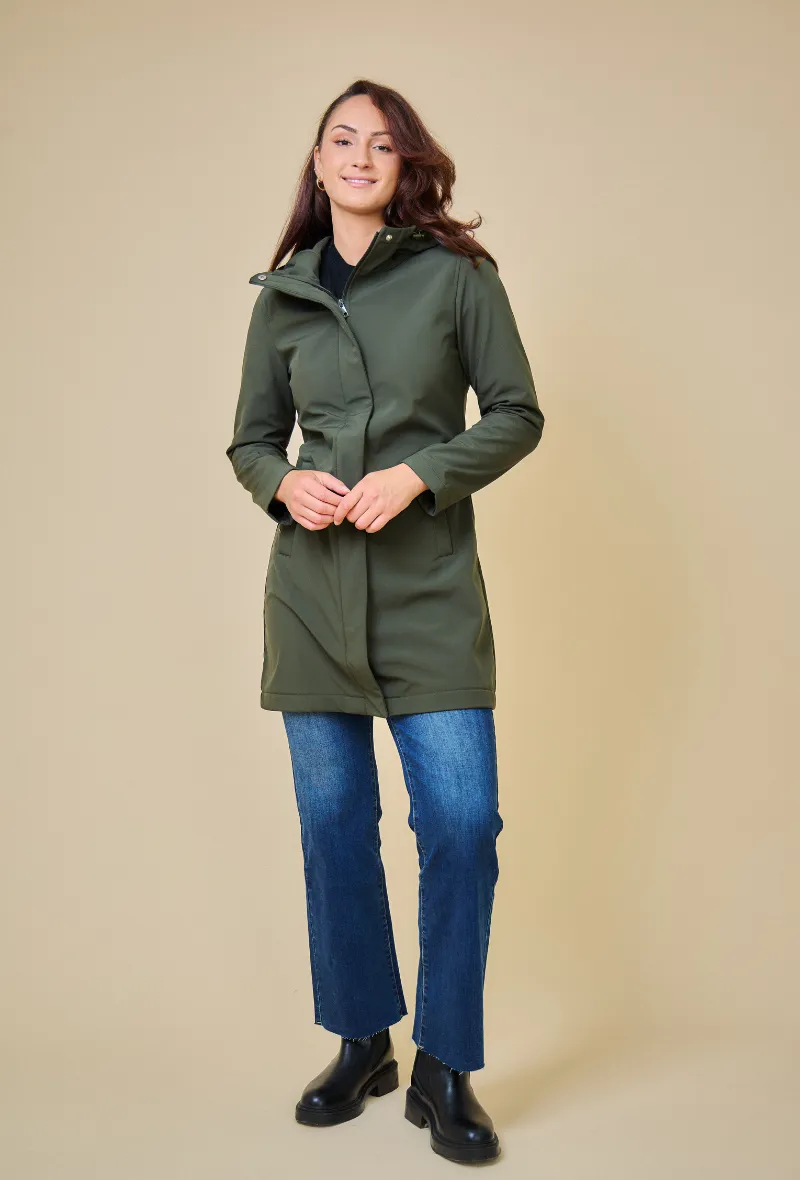 SIENA - Parka mi-longue imperméable Softshell