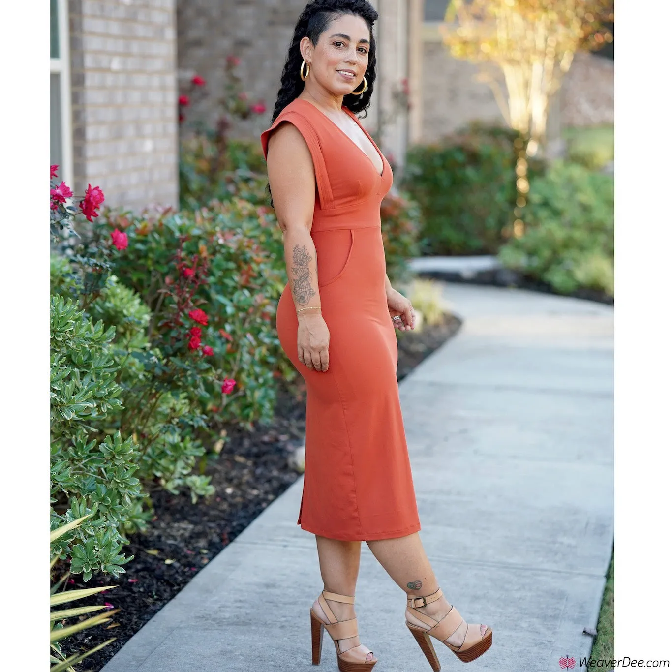 Simplicity Pattern S9261 Misses' Knits Only Dress In 2 Lengths