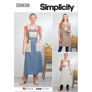 Simplicity Sewing Pattern S9938 Misses' Pullover Aprons