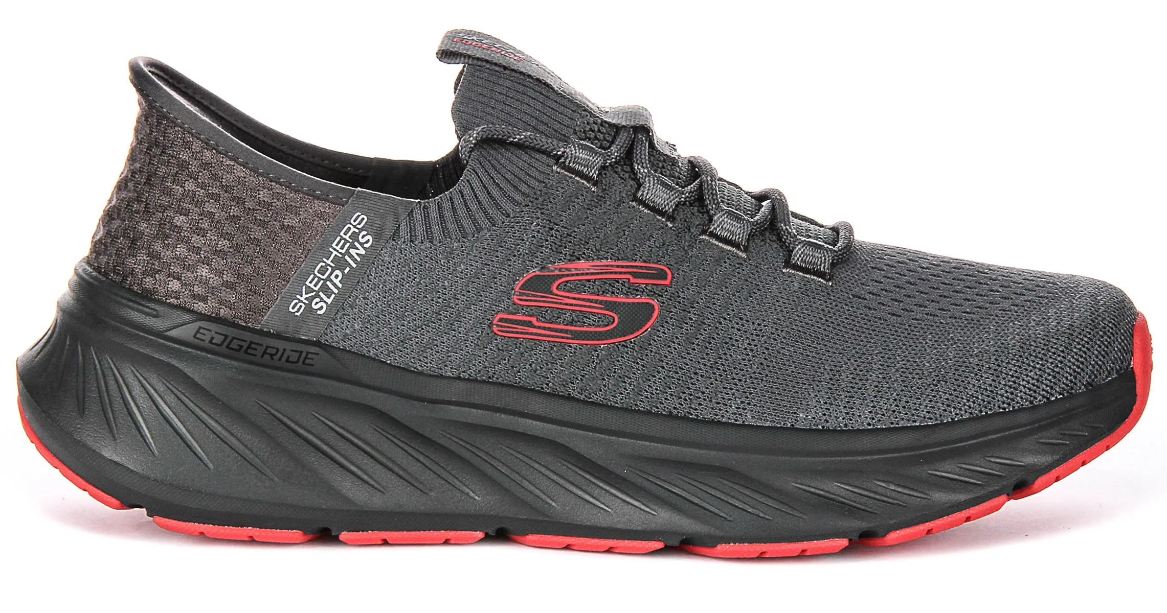 Skechers Edgeride Raygo In Grey Red For Men