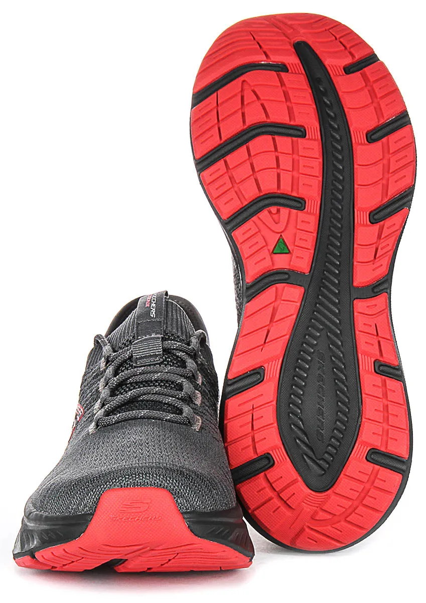 Skechers Edgeride Raygo In Grey Red For Men